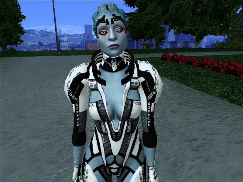 Gta San Andreas Samara Smokin Hot Unitologist From Mass Effect 2 Mod